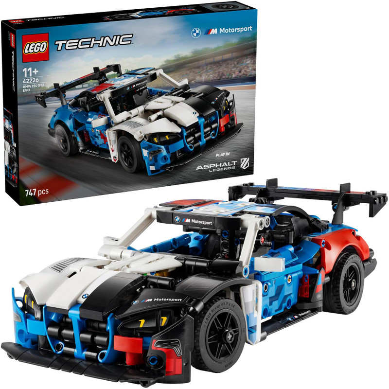 LEGO Technic BMW M4 GT3 EVO Race Car Model Kit 42226(Multicolor)