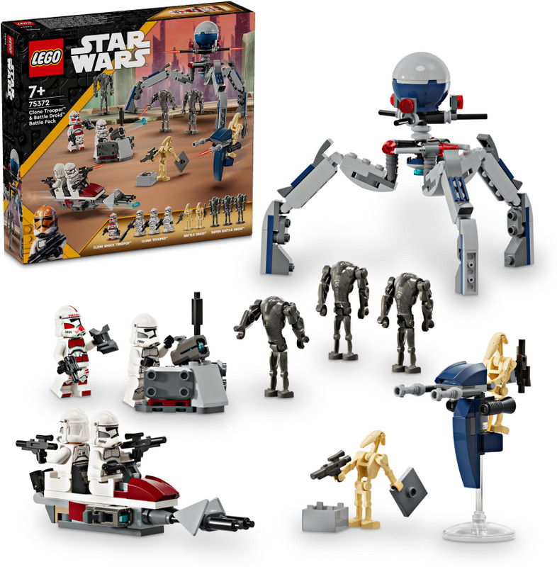 LEGO Star Wars Clone Trooper & Battle Droid Battle Pack 75372 ( 215 Pieces)(Multicolor)