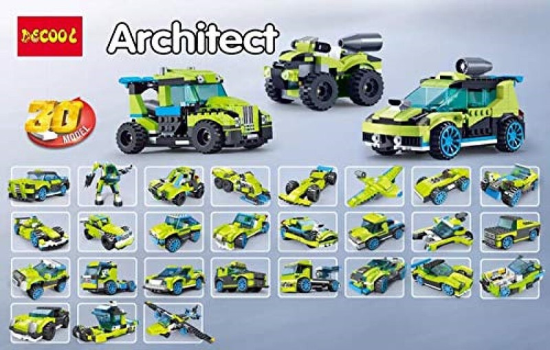 radhey preet 30 in 1 Different Form of Vehicles Model Block Set in a 1 Game 3110, RP1159(40)(Multicolor)
