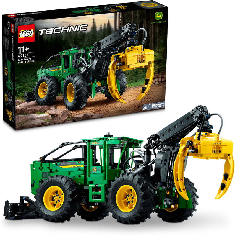 LEGO Technic John Deere 948L-II Skidder 42157 Building Toy Set (1,492 Pieces)(Multicolor)