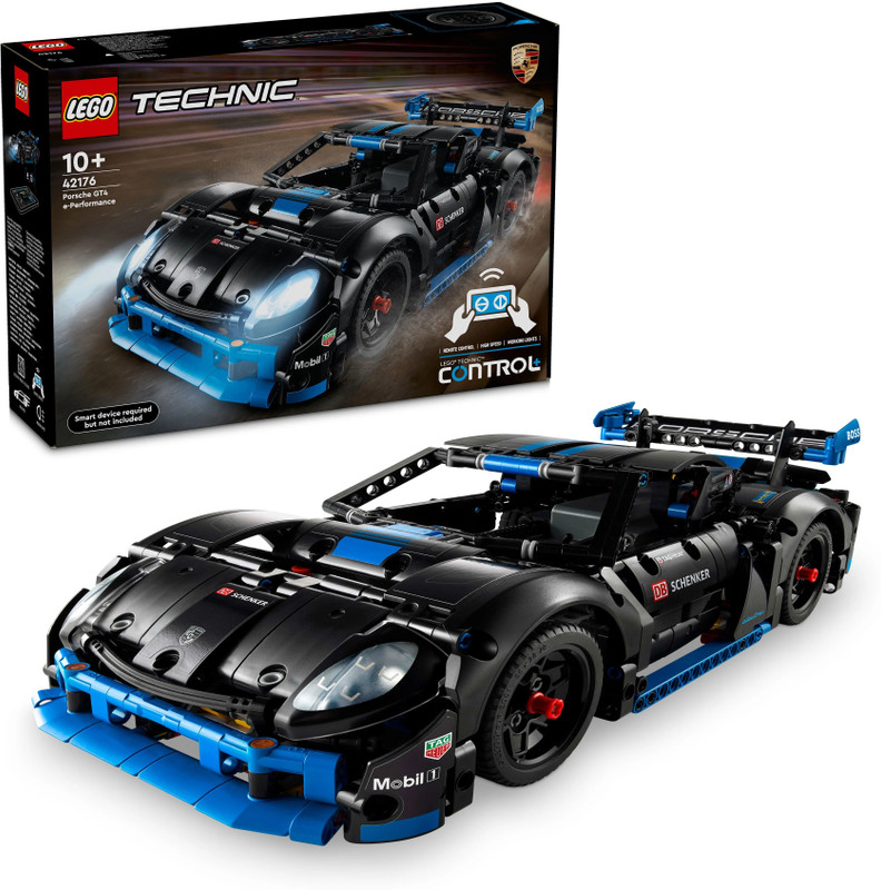 LEGO Technic Porsche GT4 e-Performance Race Car Toy 42176 Building Blocks for 10+(Multicolor)