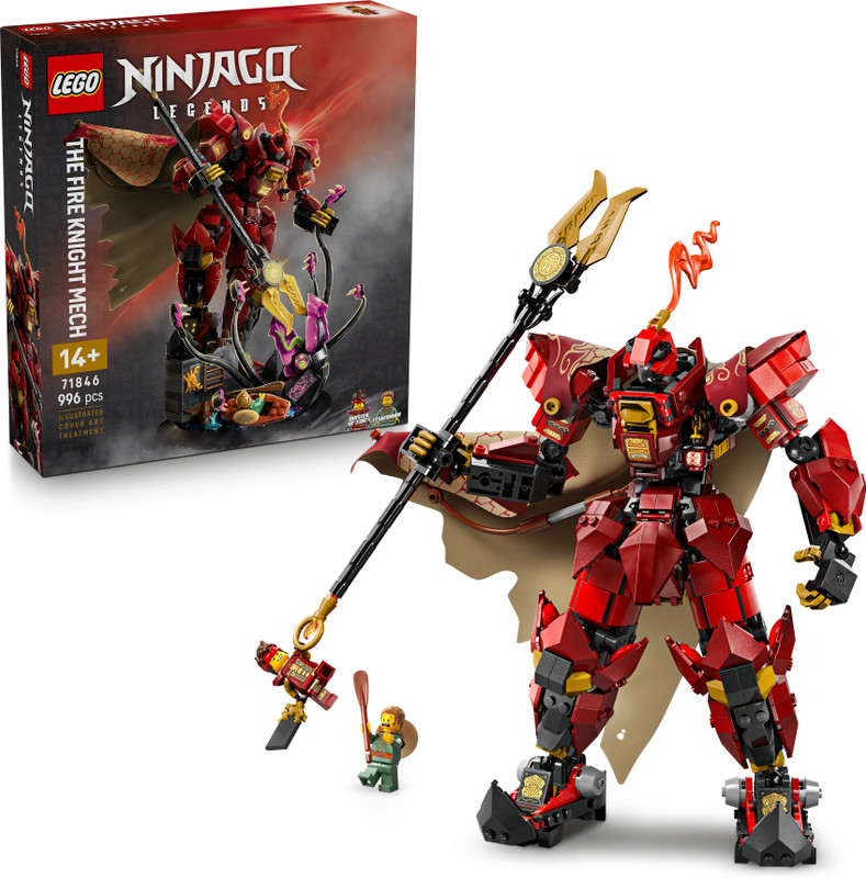 LEGO NINJAGO The Fire Knight Mech Building Kit 71846(Multicolor)