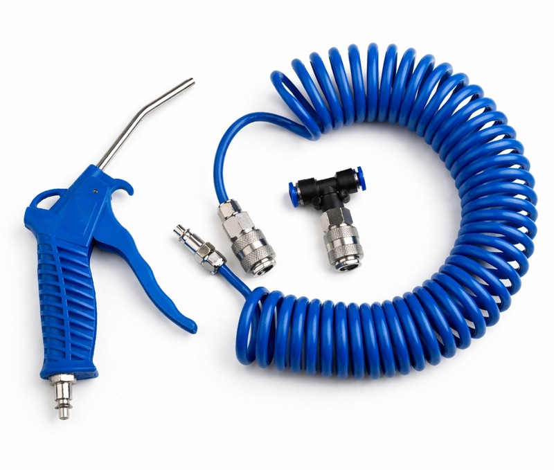 ADAWAT Air Blow Gun Kit Air Duster Cleaning Nozzle with Hose Pressure Valve Dust Extraction Blower(Corded & Cordless Vacuum)