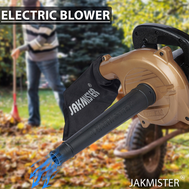 Jakmister Gold (Anti-Vibration) Unbreakable Plastic 770 W 17000RPM With Extension Pipe Forward Curved Air Blower(Corded Vacuum)