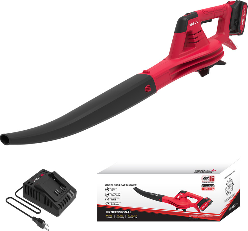 iBELL LB20-28 20V 280W 2Ah Battery & Charger One Power Series Airfoil Leaf Blower(Cordless Vacuum)