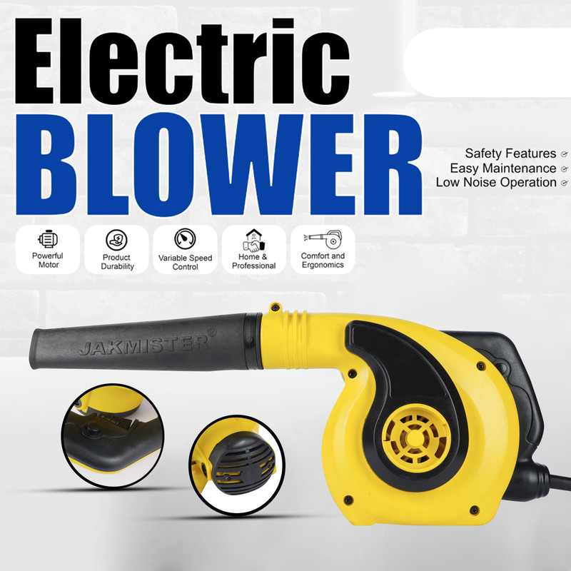 Jakmister [+-]Speed Controller Yellow 1000Watts/ 19000rpm/100% copper With Attachments Air Blower(Corded Vacuum)