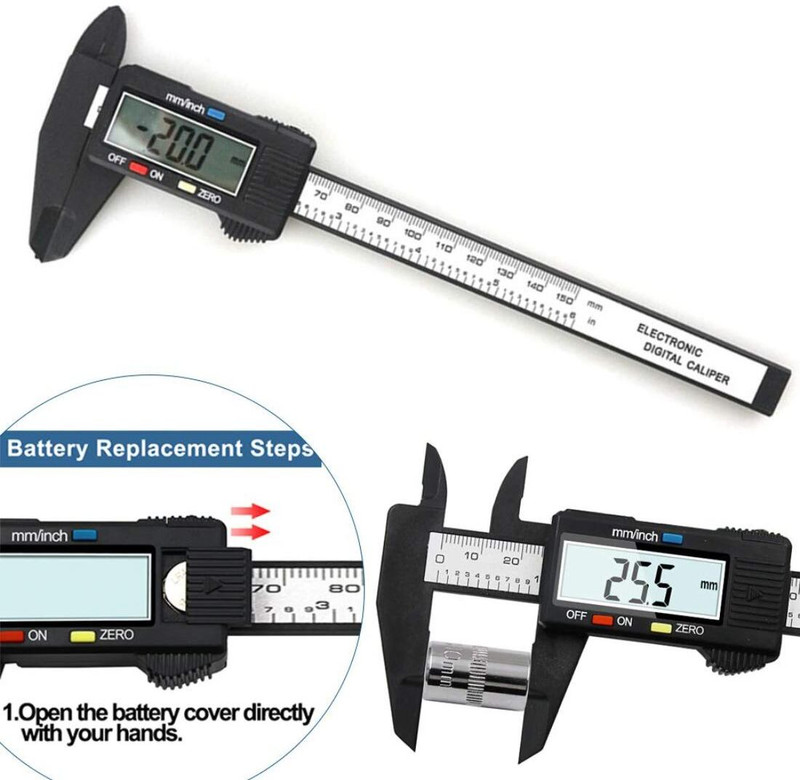 KT Mart New 150Mm 6Inch Lcd Digital Electronic Professional Instruments- Electronic Digital Caliper 6 inch Digital Caliper(10 mm)