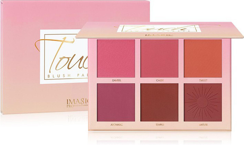 IMagic Makeup Blush Red disk 6 Colors Cheek Touch Blusher Palette High Quality(Multicolor)
