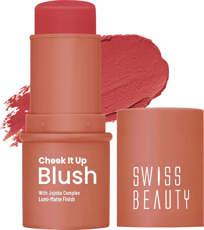 SWISS BEAUTY Cheek It Up Blush | Lumi Matte Finish | Lightweight | Easy Blend(Too Cheeky)