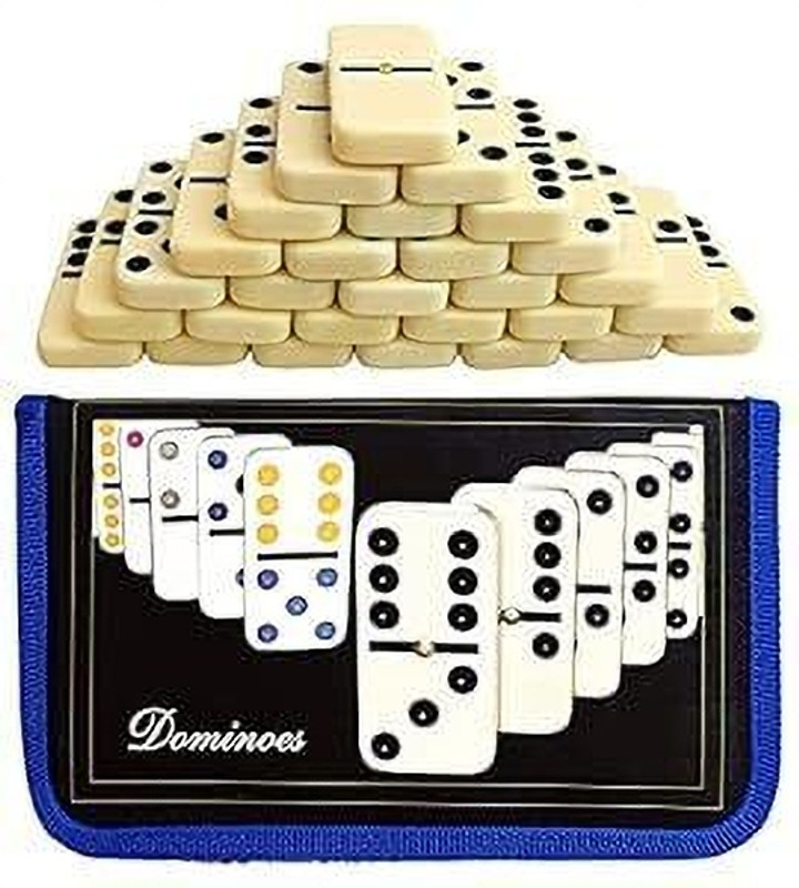 NVF TOYS Domino Tile Board Game |28 Pcs Dominoes Set with Educationa Game|PACK OF 1 Board Game Accessories