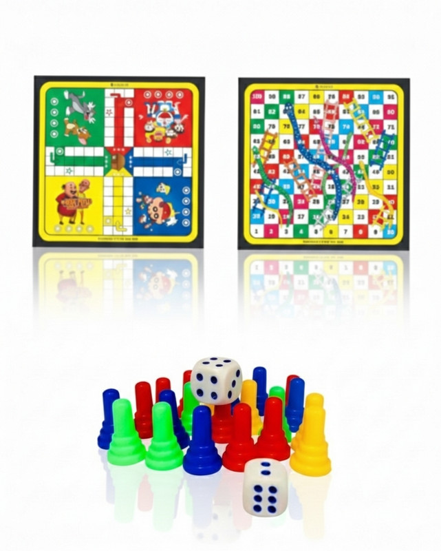 aunique Combo Ludo snake game with ludo coin set for kids & family Educational Board Games