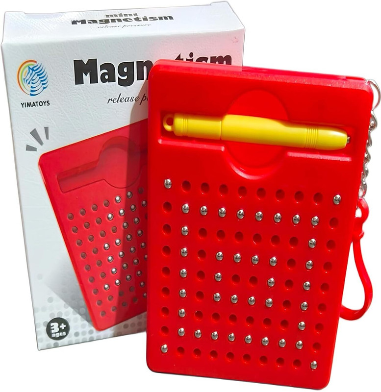 Sanchi Creation Mini Magnetic Drawing Board Toy Magnetic Sketch Doodle Pad With Keychain Party & Fun Board Game