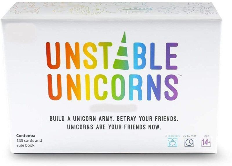 Quirkmall Unstable Unicorns Card Game and Party Game for Adults and Teens Strategy & War Board Game