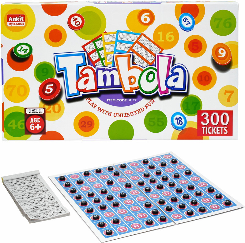 Ankit Toys & Games Tambola Bingo Game | Indoor Board Game Family & Party Entertainment Kitty Party & Fun Board Game