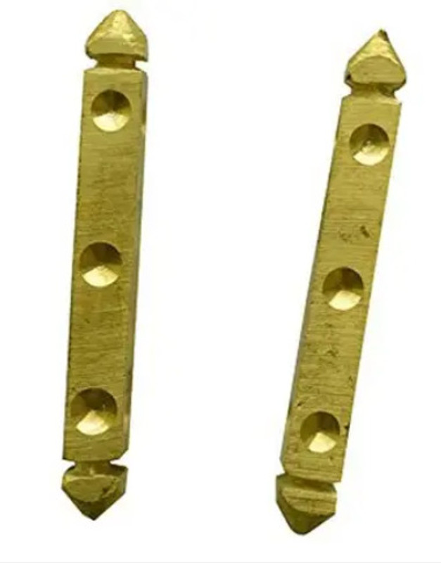 PMW 2 Metal Dice - Pachikalu -Traditional Dice - 4.5 cm Length Approx - 2 Pieces Board Game Accessories