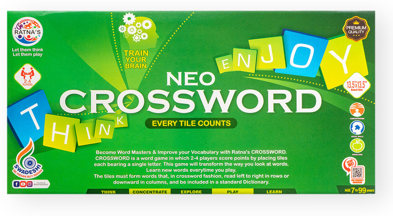Ratnas Neo Crossword Educational Board Games