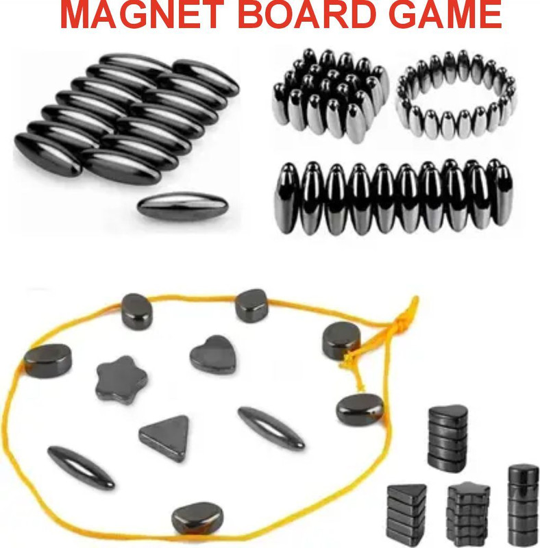 Magnemite Magnetic Board Game for Kids - 24 Magnets with 3 Different Design Educational Board Games