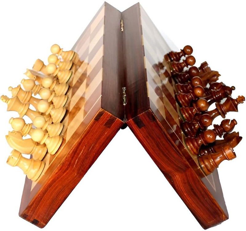 Anushka Toys Wooden Fancy Magnetic Chess Board for Kids Party & Fun Games Board Game Party & Fun Board Game