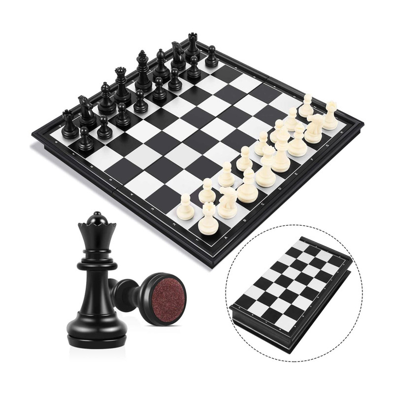 Moxtiza Toys Strong Folding Standard Materials and Smooth Surface Magnetic Chess Board Party & Fun Board Game