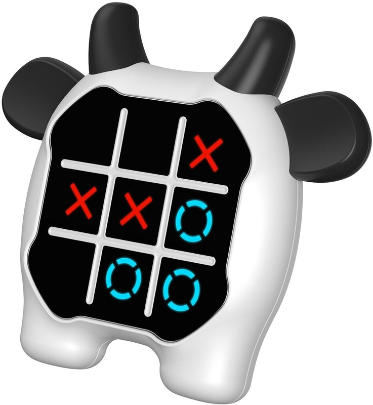Zuuluzrs Tic Tac Toe Game, Animal-Themed 3-in-1 Handheld Puzzle Game Console Strategy & War Board Game