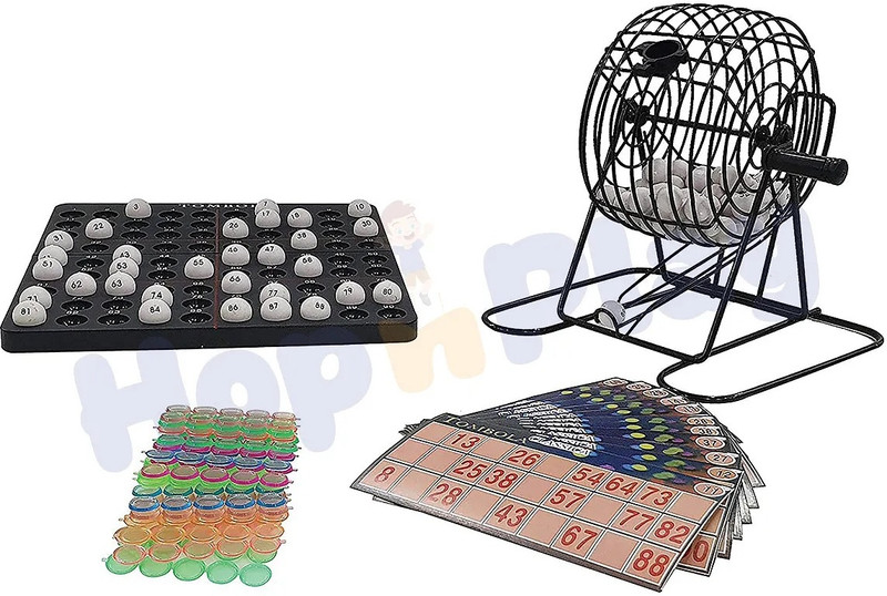 HOP N PLAY Classic Tambola Housie Game Indoor for Family Fun Game for kids & Adults Party & Fun Board Game