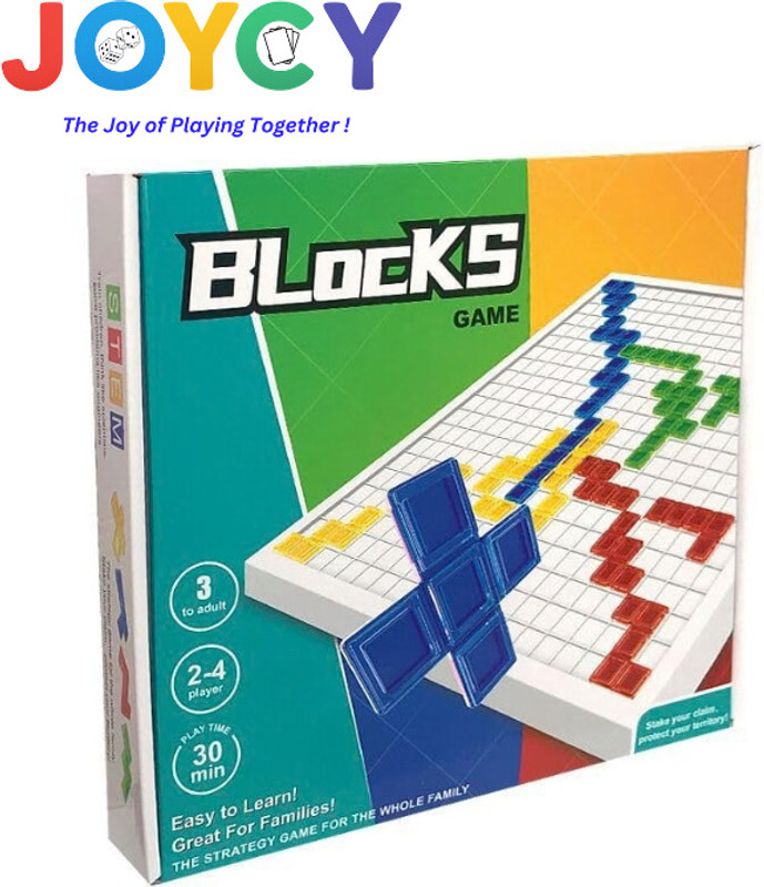 JOYCY Blocks Strategy Board Game Board Game Fun & Educational Game for FamilyGameNight Party & Fun Board Game