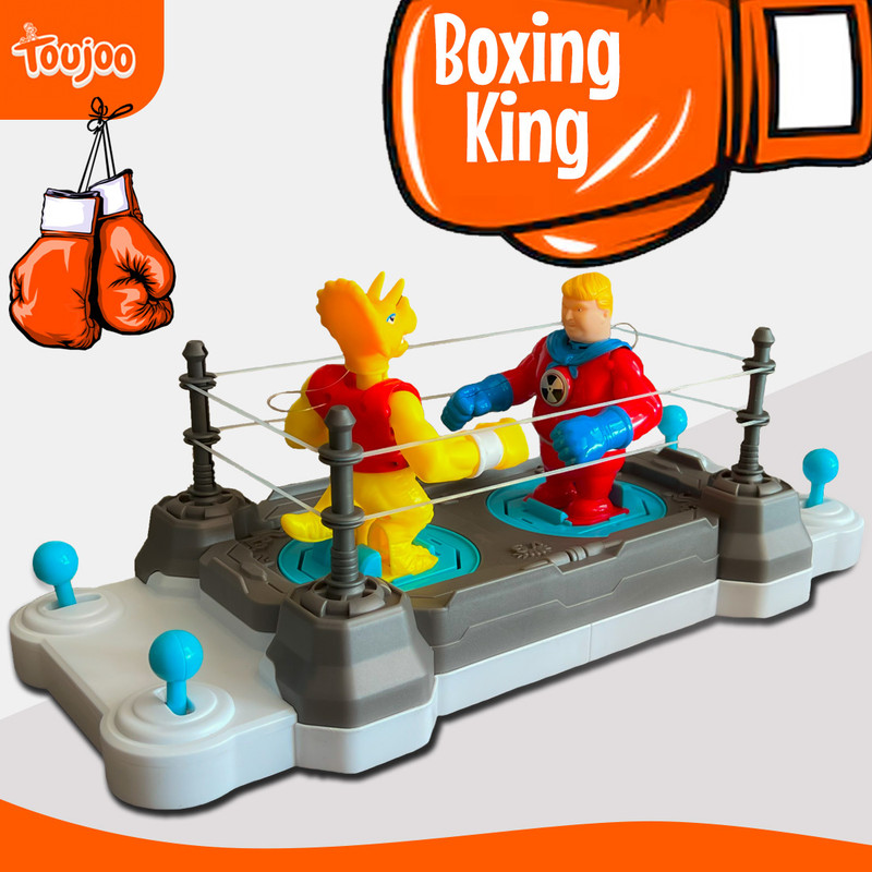 TOUJOO Battle Boxing Robot Board Game for Kids Interactive Punching Bots for Indoor Fun Strategy & War Board Game