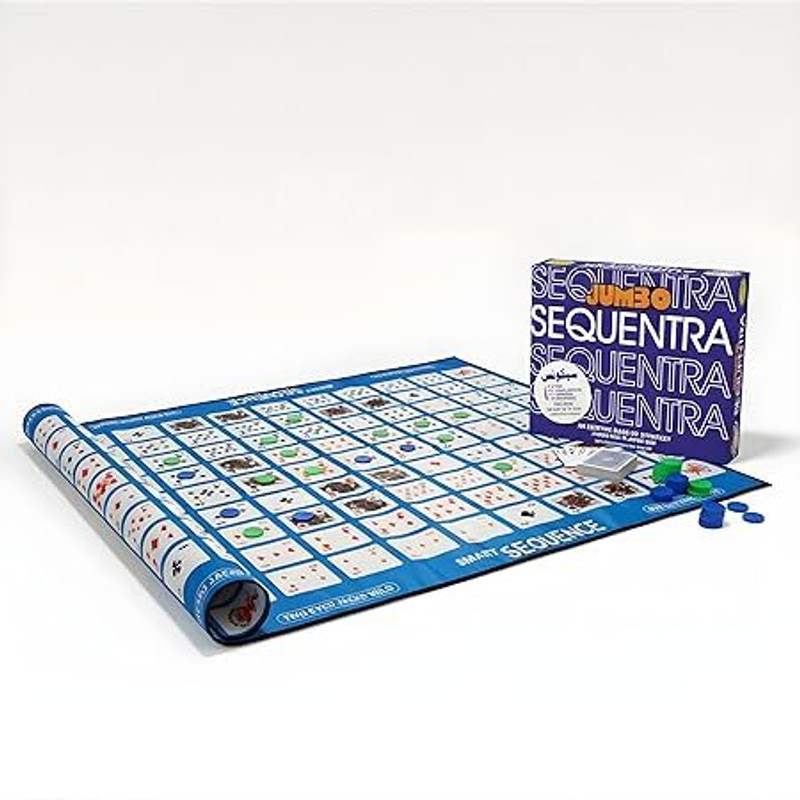 SmartKids Jumbo Sequntra Smart Sequence Board Game | Strategy & Family Game Board Game Accessories