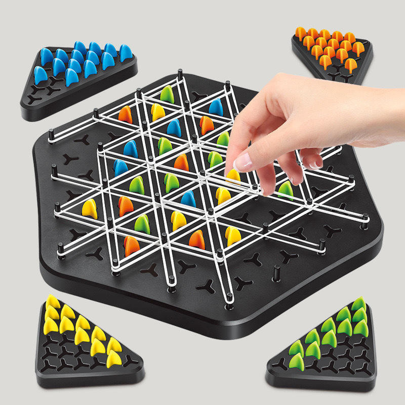 Nafhotoz Triangle Chess Game | Multiplayer Puzzle for Skill Development Educational Board Games