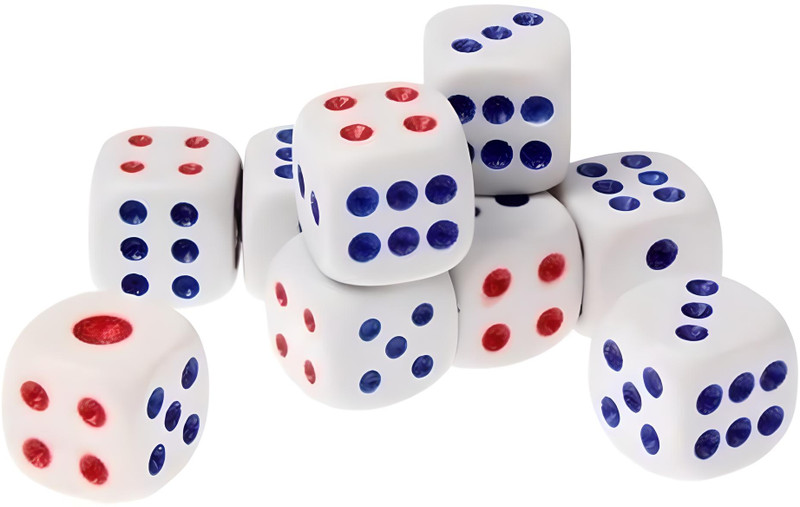 FAVHOME 14 mm DICE PACK OF 10 Pcs Educational Board Games