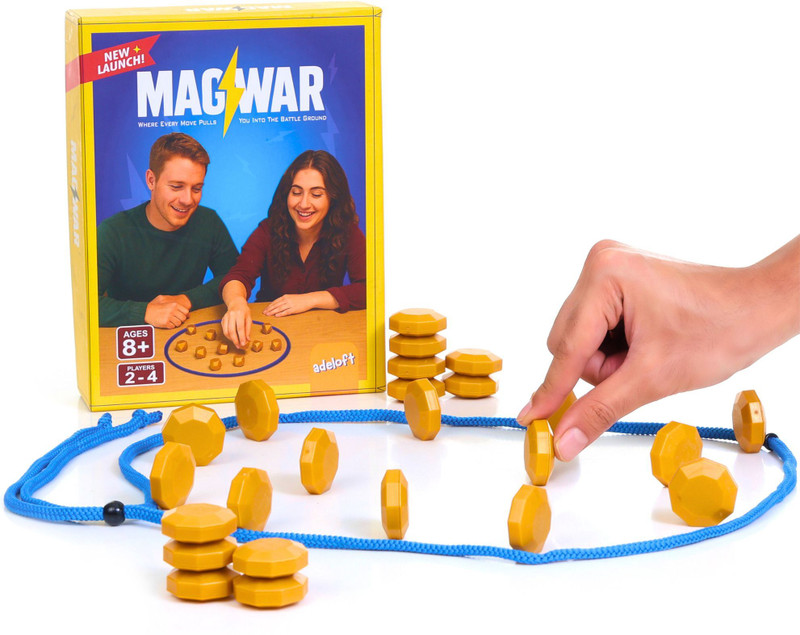 Adeloft MAGWAR (New Shaped Magnets) Magnetic Chess Board Game for Kids and Adults Educational Board Games