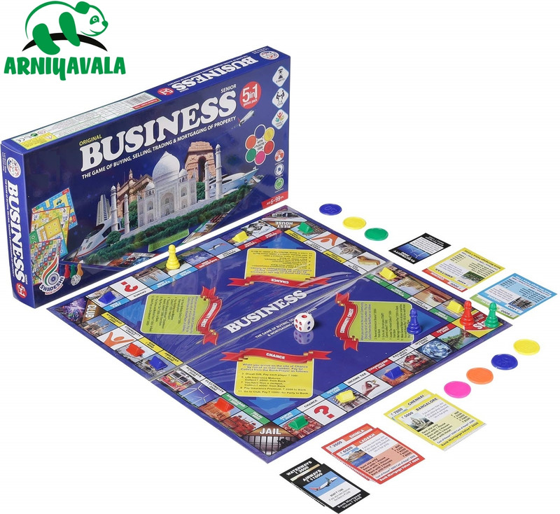 ARNIYAVALA Business Game with Plastic Money Coins for Young Businessmen Money & Assets Board Game