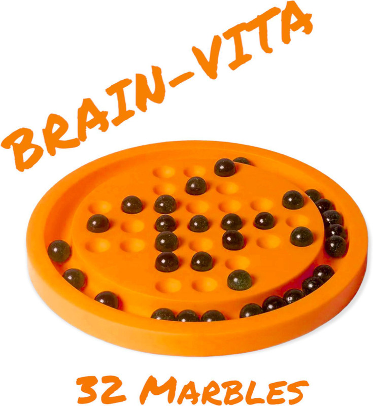 SufyQuens Brainvita Board Game for Kids with 32 Marbles for Kids Brain Development Game Board Game Accessories