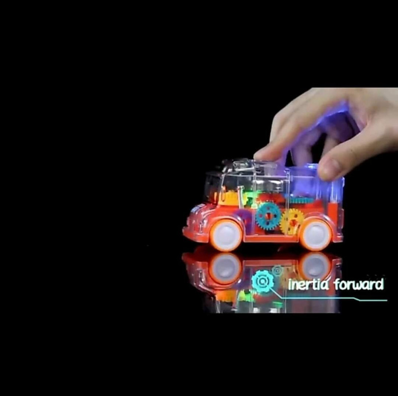 Globular AMAZING MUSICAL TRANSPARENT TOY TRAIN ENGINE FOR KIDS. | WITH COLORFUL(Multicolor)