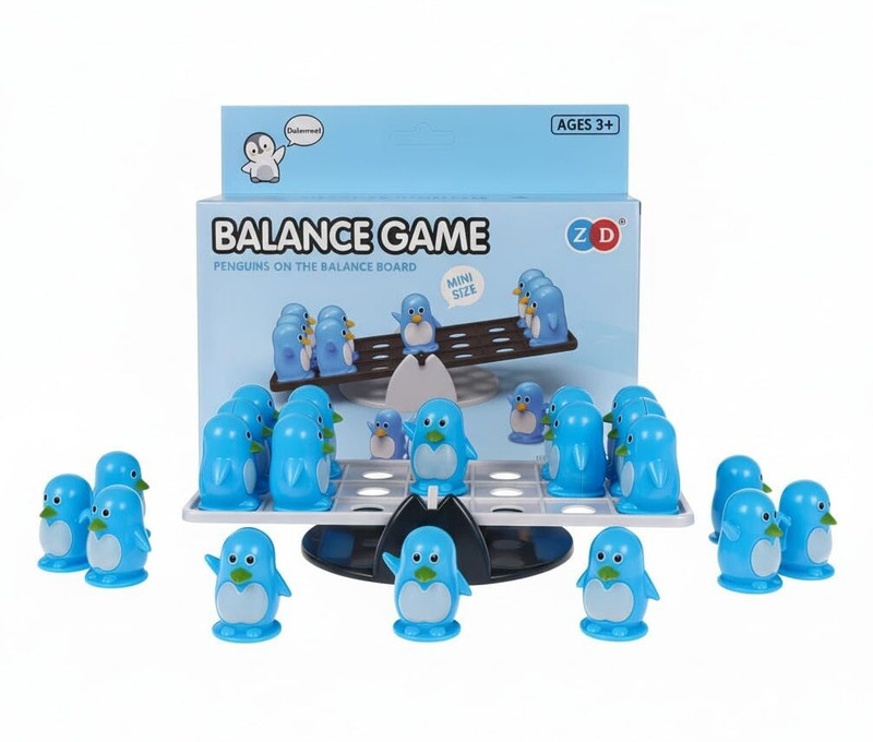 FunBlast Balance Game Toy for Kids, Educational Balancing Game with Mini Penguins, Educational Board Games