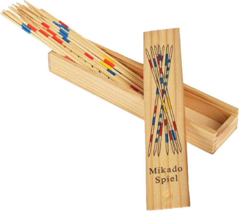 MARA BOMMAI Mikado Wooden 31 Pick-Up Sticks | Fun Family Indoor Board Game (Pack of 1)1 Board Game Accessories