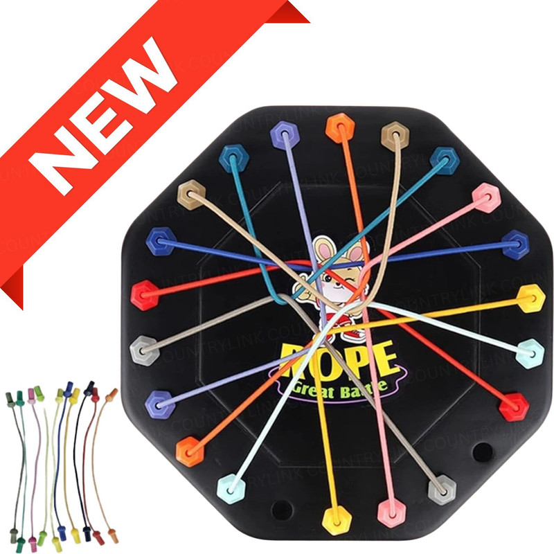 CountryLink Rope Challenge Puzzle Game for Kids Age 5 Plus Educational Board Games
