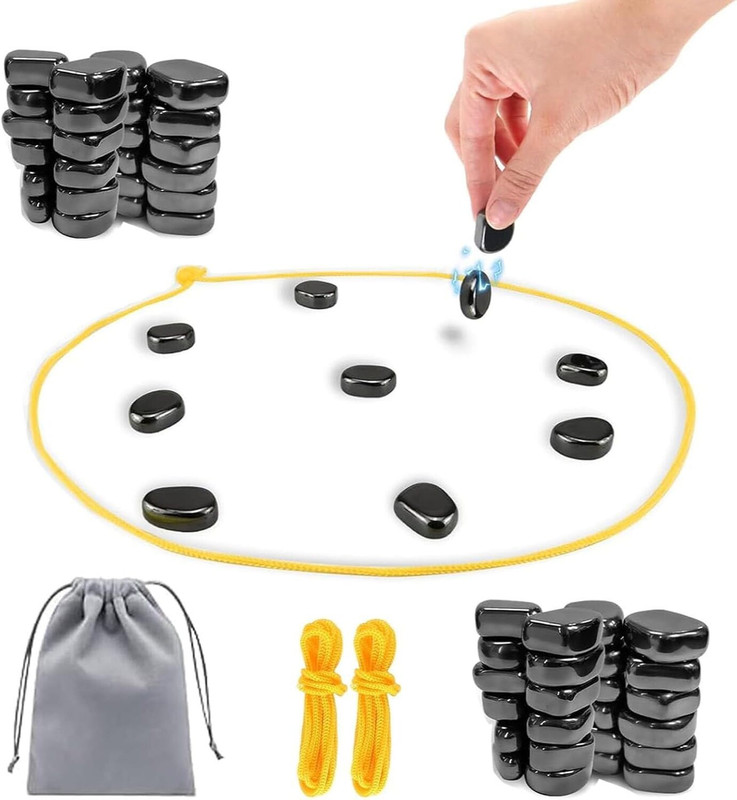 The ToyzKart Magnetic Stones Rope Game Fun Multiplayer Strategy Board Game for Kids & Adults Party & Fun Board Game