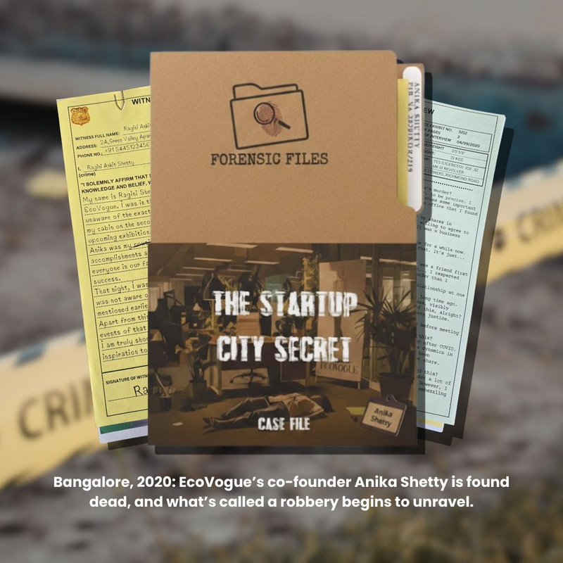 Forensic Files Murder in The Startup City | Mystery Game | Crime Solving Case | Party & Fun Board Game