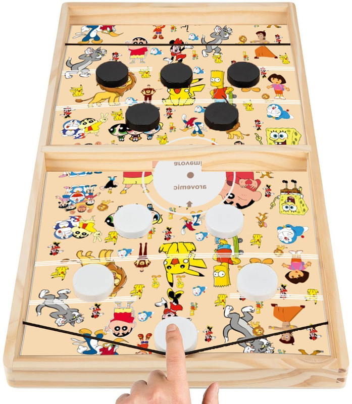 arovemic Sling Puck Board Hockey Toy Perfect for Family Entertainment, Birthday Party Party & Fun Board Game