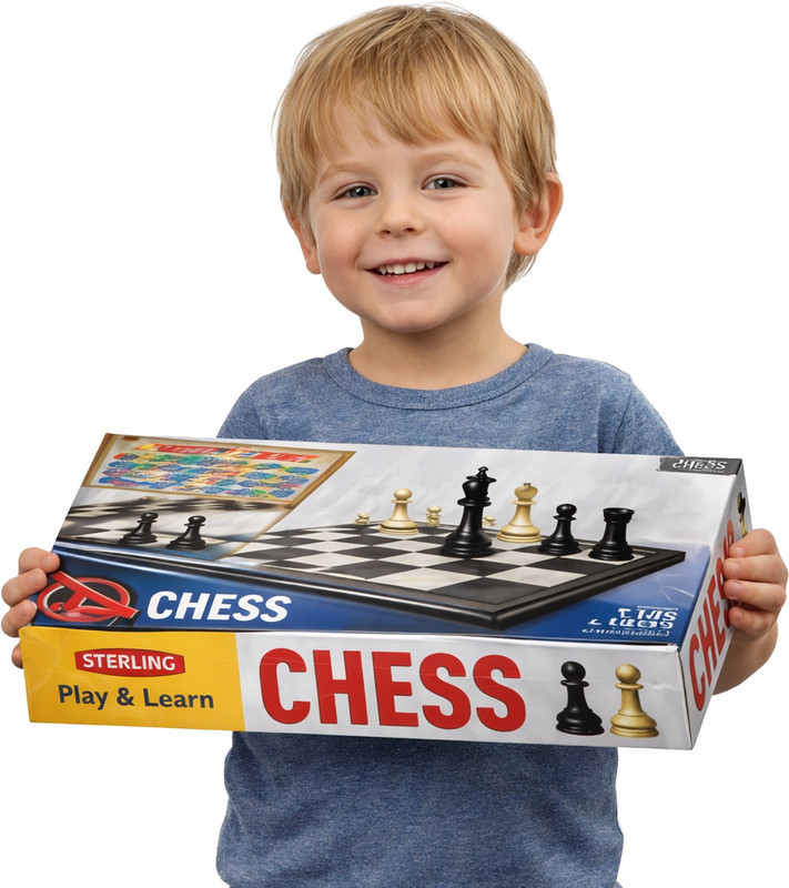 Bogenlite 4 in 1 Family Board Game | Chess Ludo Snakes & Ladders Strategy Game Party & Fun Board Game