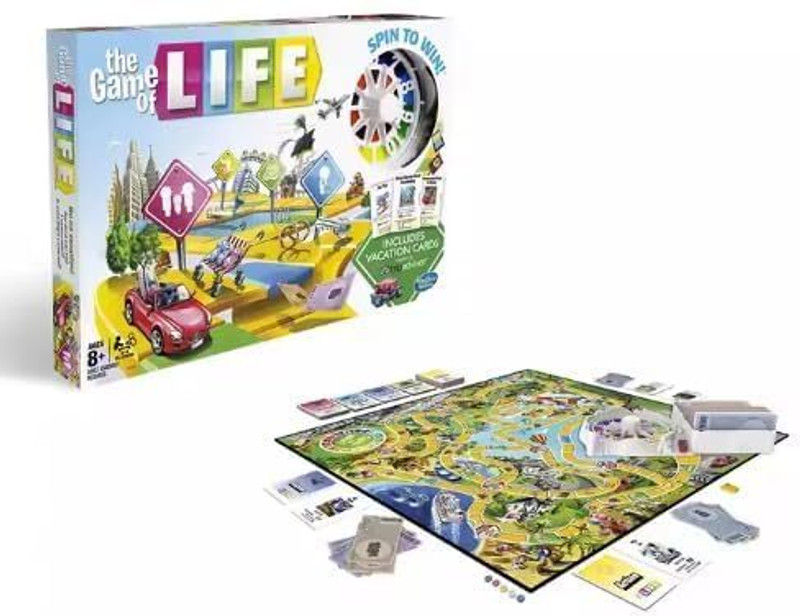 Dwarkathis Creation The Game of Life Board Game Family Strategy Game Fun for Kids & Adults Board Game Accessories
