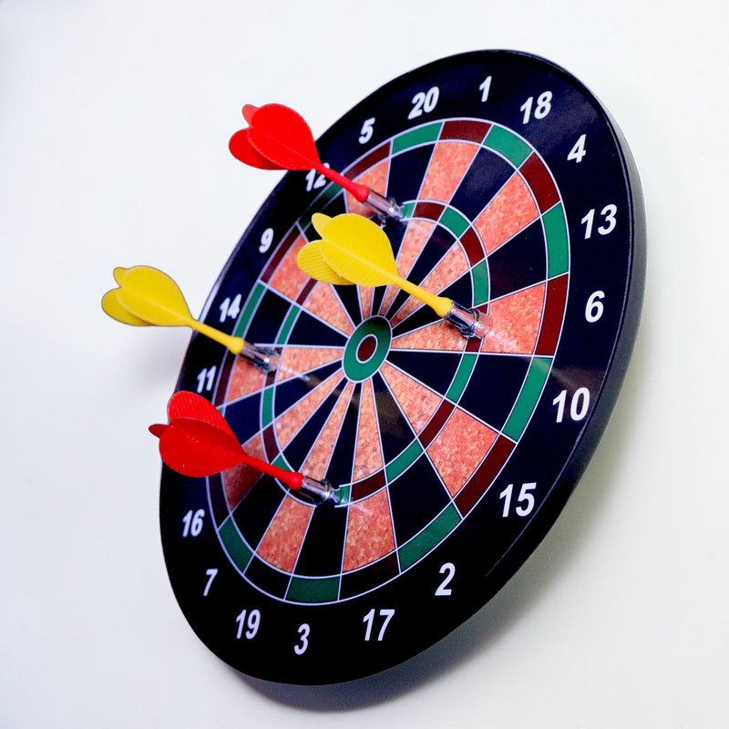 niyana Jumbo Size Dart Board with 6 Magnetic Dart Dart Board Game