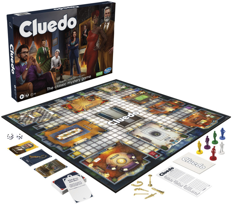 HASBRO GAMING Clue Board Game, Mystery Games for 2-6 Players, Family Games for Kids Board Game Accessories