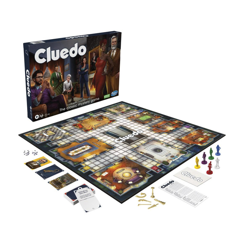 HASBRO GAMING Clue Board Game, Mystery Games for 2-6 Players, Family Games for Kids Board Game Accessories