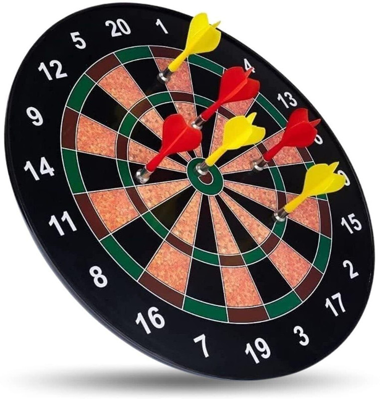 Roarify Magnetic-Dart Board Game Set with 4 Magnetic Darts-Indoor and Outdoor (28 cm) Dart Board Game