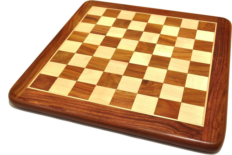 Palm Royal Handicrafts 14 x 14 inch Wooden Chess Board Made of Rosewood , Wooden Chess Board . Educational Board Games