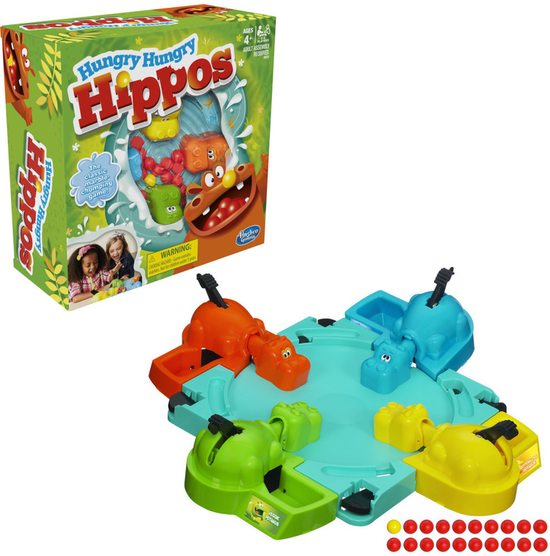 HASBRO GAMING Hungry Hungry Hippos Kids Board Game Party & Fun Board Game