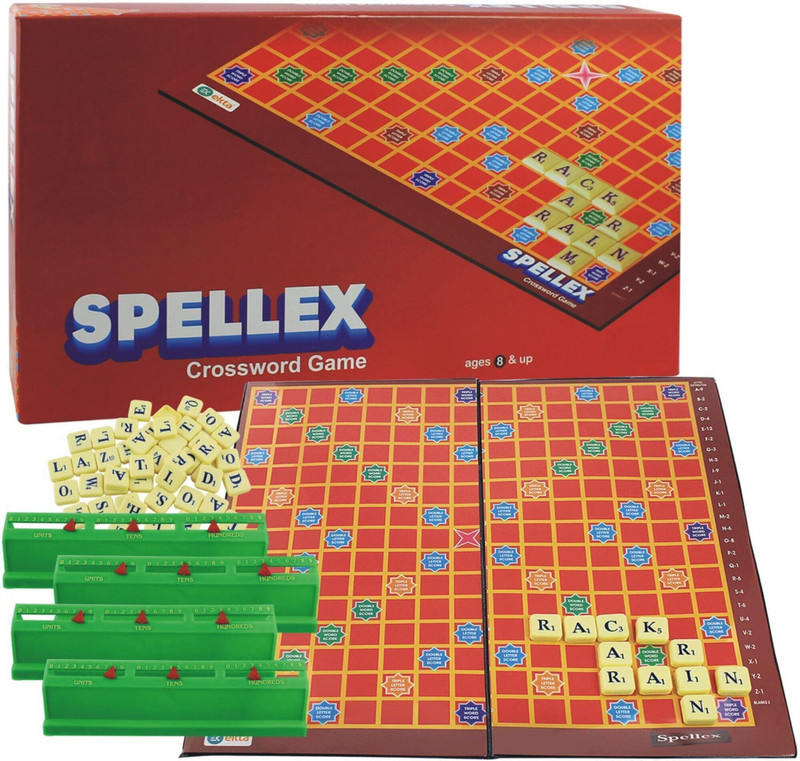 BKDT Marketing Crossword English Word Puzzle Game for Kids (Spellex) Educational Board Games