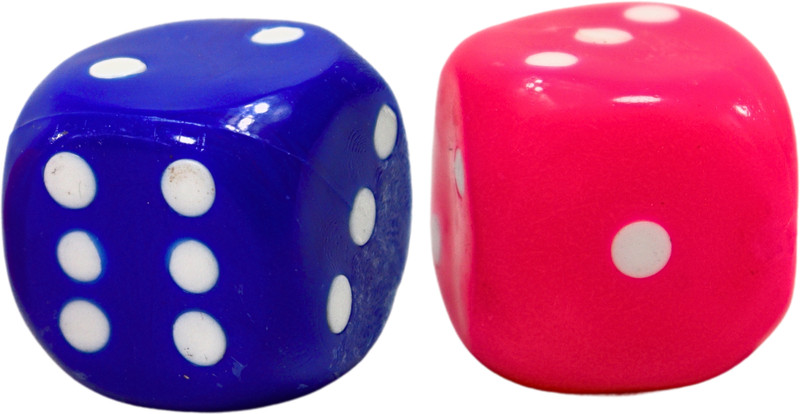 yasbavu COLORFUL DICE CUBES 2 PCS FOR ALL Board Game Accessories